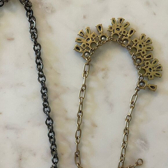 J. Crew Statement Rhinestone Crystal Necklace Trio - Picture 11 of 14